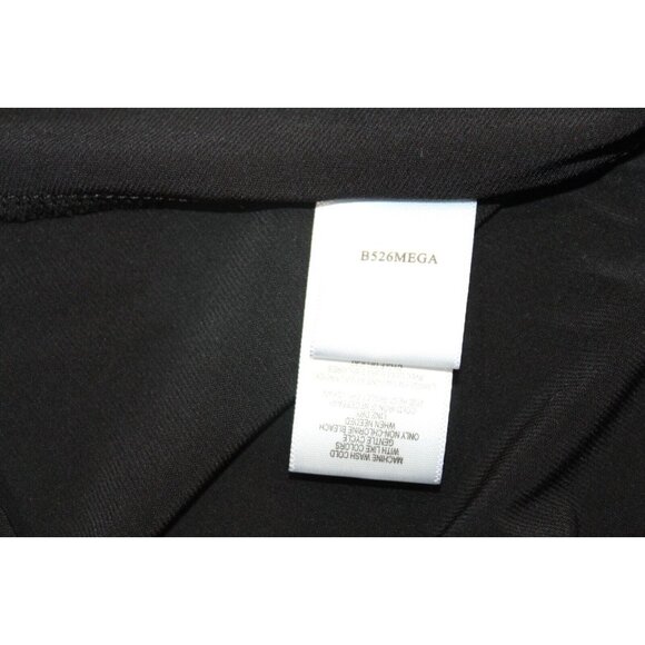 NWT BCBGeneration Black Wide Waistband V-neck Cocktail Dress Work Shift Size XS - Picture 6 of 9